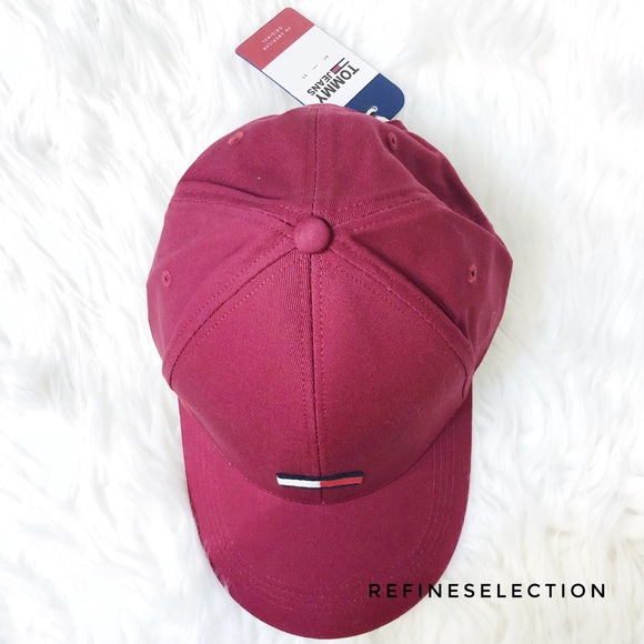 Tommy Hilfiger Embroidered Logo Strapback Hat Cap - Picture 5 of 8